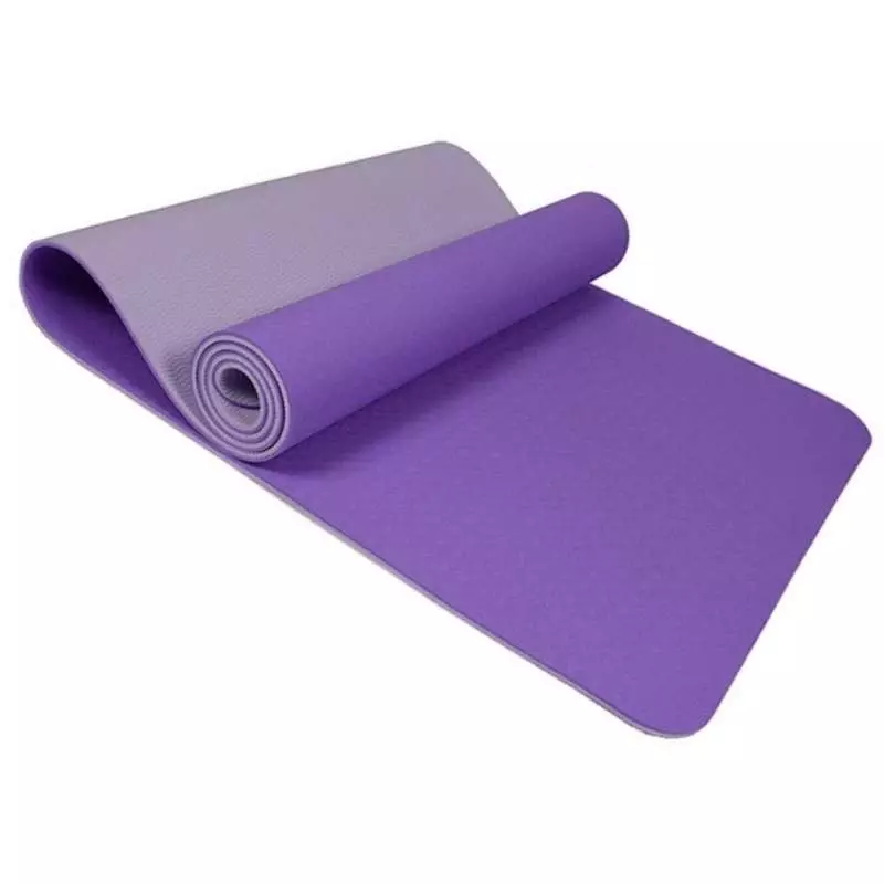 Purple Exercise Mat for Yoga Anti-Slip 6mm Thick 183 x 61 cm