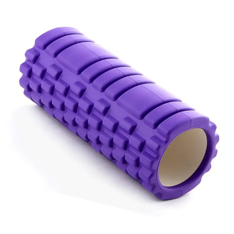 Purple Yoga Roller EVA Foam + ABS 33 x 14cm