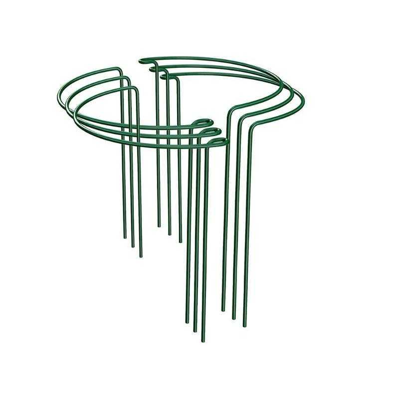 6pcs_green_metal_plant_support_stakes_climbing_support_frame