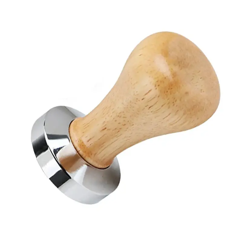 58mm Coffee Tamper with Wooden Handle for Commercial Espresso Machine