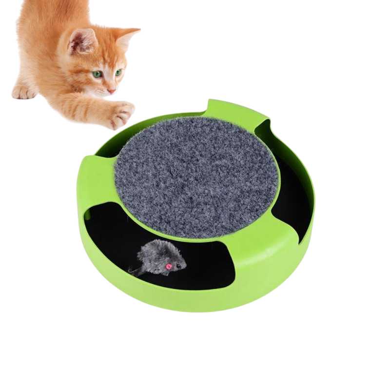 Cat Puzzle Scratching Board Cats Toy with Mouse