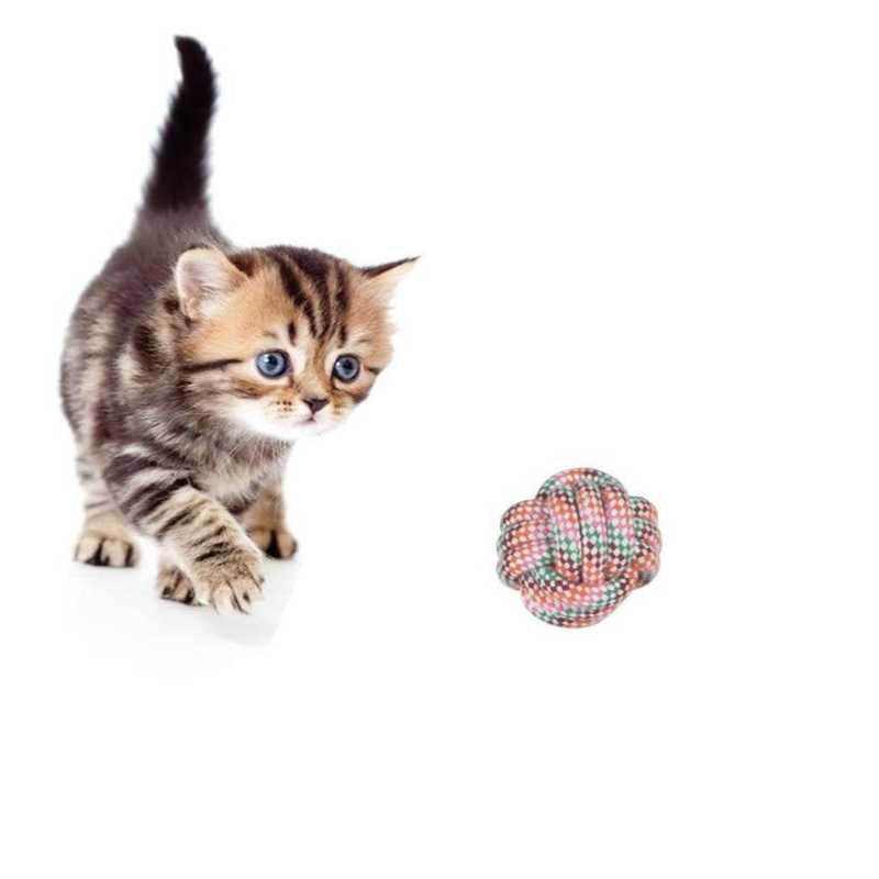 Woven Cotton Pet Cat Toy Ball