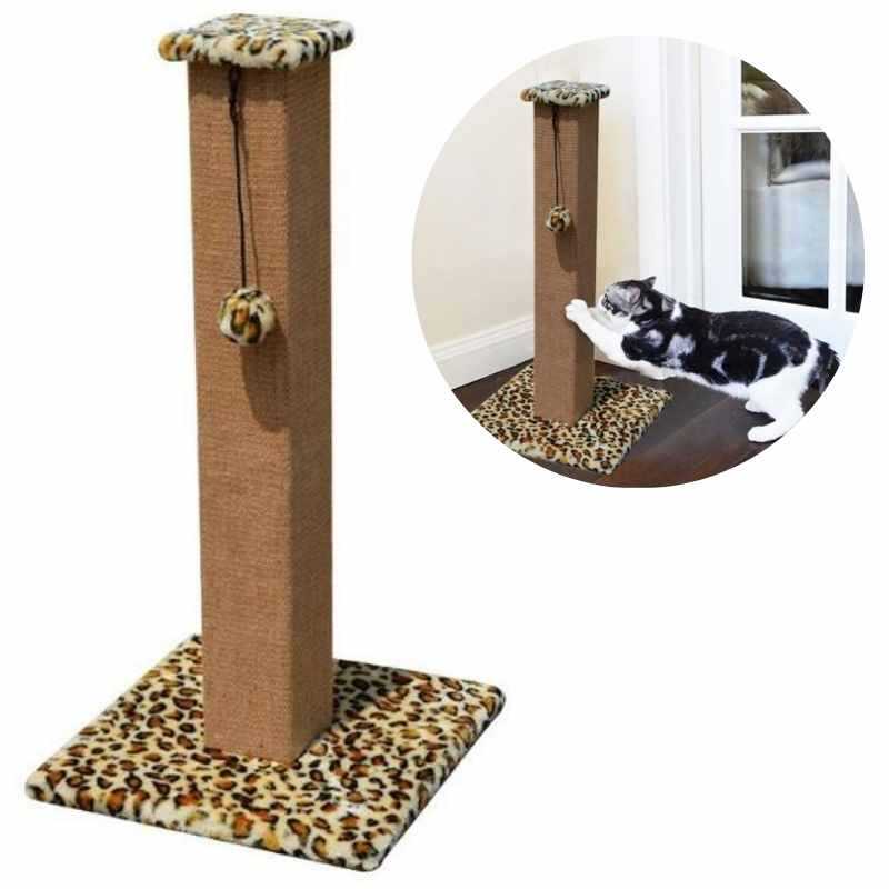 Pet Cat Scratching Post Leopard Design