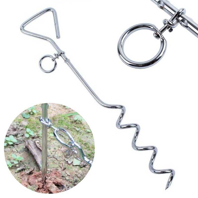 Dog Tie up Spike Corkscrew Pet Anchor Stake