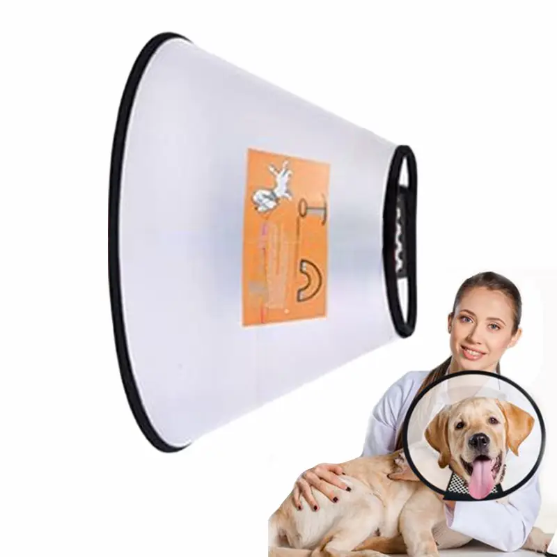 Elizabethan Cone for Dogs Adjustable Recovery Collar for Post-Surgery Comfort