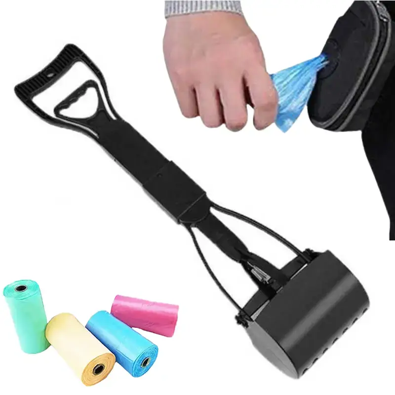 Poop Scooper Dog Poo Bag Holder Set with 80 Bags