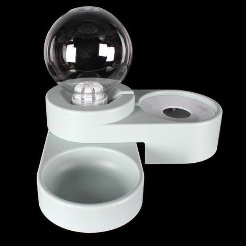 2_Pet_Cat_Dog_Feeder_Water_Bowl_With_Clear_Water_Ball