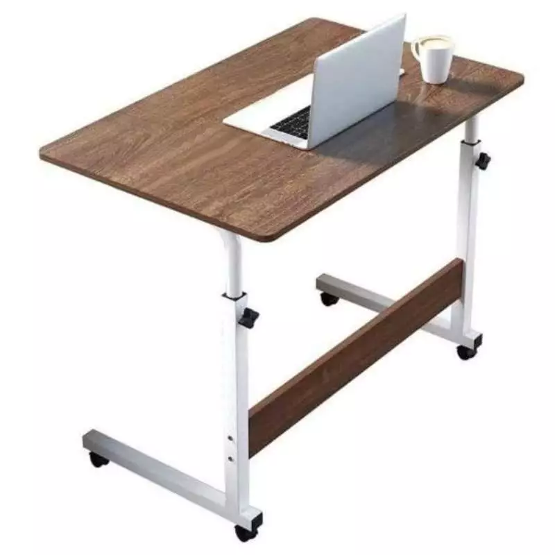 Laptop Table for Couch with Adjustable Height and Wheels