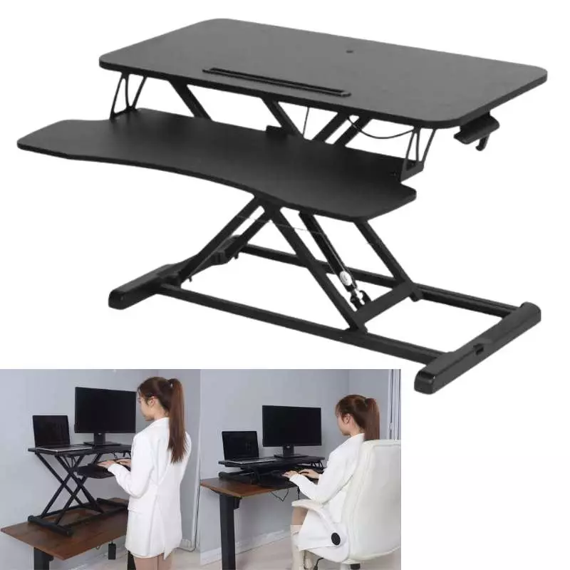 Raisable Laptop Stand Height Adjustable Desk Stand or Sit