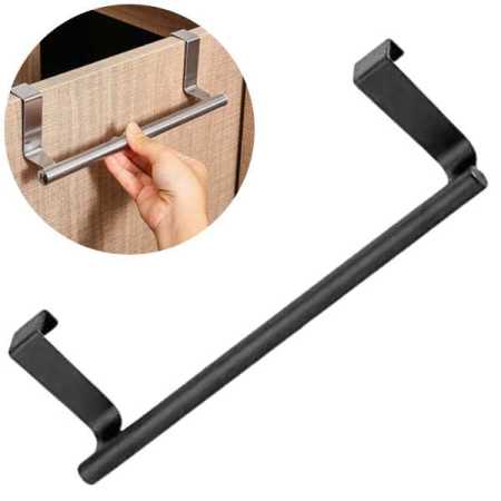Over-Cupboard-Towel-Rail-Black-Colour-for-Bathroom-and-Kitchen-23-x-6-2-cm