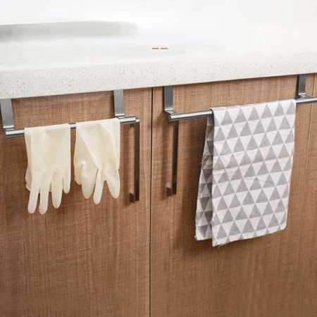 over-cupboard-towel-rails-with-gloves-and-towels-hanging