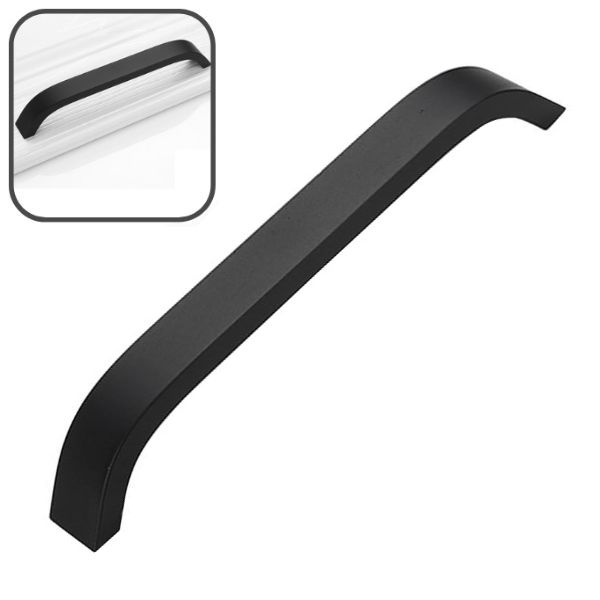 Black Cabinet Handles for Kitchen Drawers and Cabinets 160mm