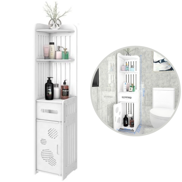 Freestanding-Bathroom-Corner-Shelf-PTN3915438758-White-Colour-120-x-20-x-22-cm