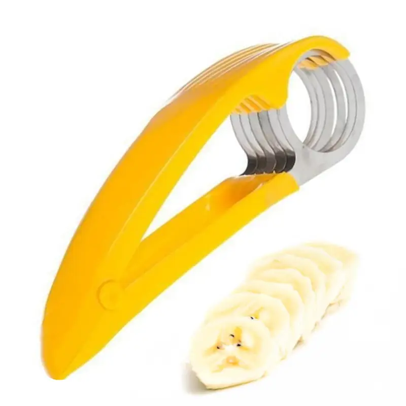 Banana Slicer Tool – Stainless Steel Fruit and Vegetable Cutter
