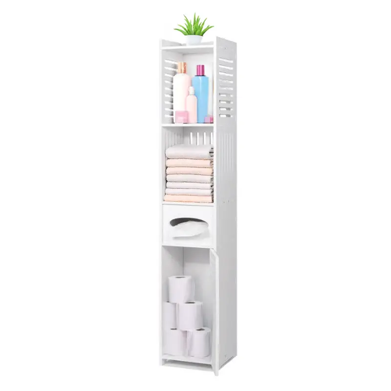 Corner Storage Cabinet with Drawer and Cupboard 120x25x27cm 