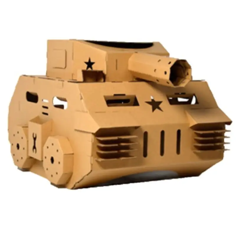 Kids Cardboard Tank Playhouse 685 x 695 x 900 mm