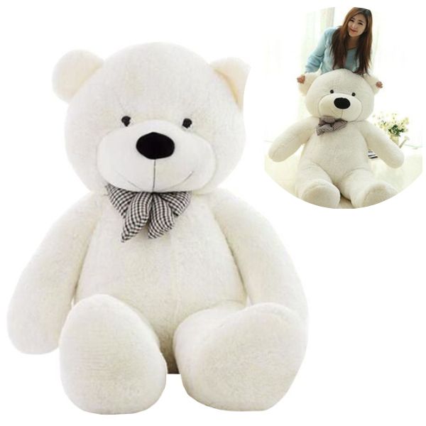 Big Teddy Bear White Colour 1.0m Large Size Main Image