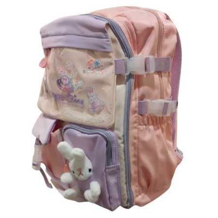 Cute-Backpack-for-Small-Children-with-Small-Soft-Toy-Rabbit