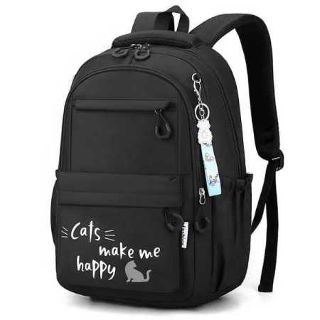 black-childrens-backpack-cats-make-me-happy-schoolbag
