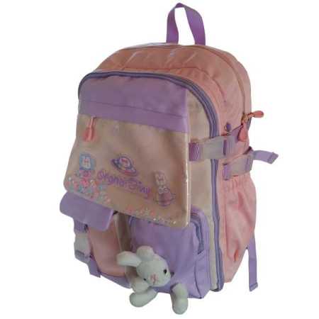 Cute Backpack for Small Children with Small Soft Toy Rabbit