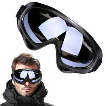 Budget Dark Grey Tinted Ski Goggles with UV 400 Lens