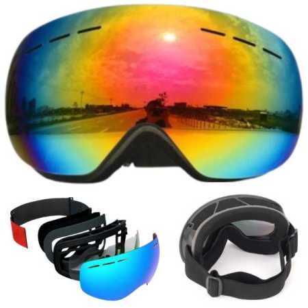 Ski Goggles Double Layer Rainbow Tinted Lens UV400