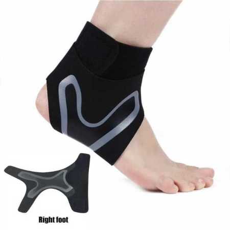 Ankle Brace Right Foot Support Black Large Size